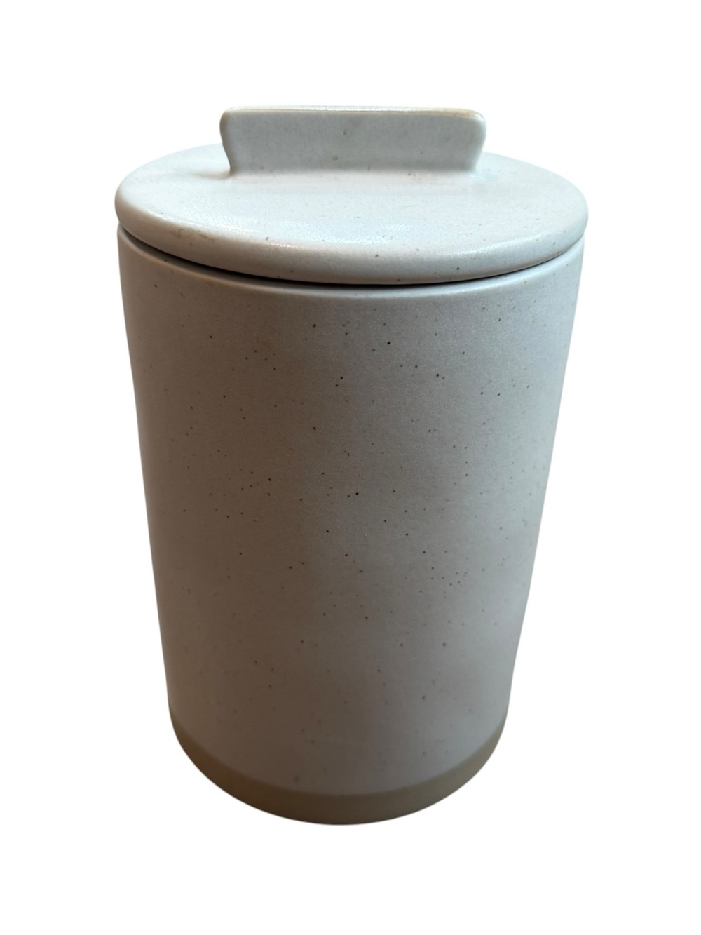 Hearth & Hand Stoneware Canister Speckled Farmhouse NEW Medium